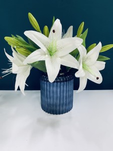 Wazon szklany  granatowy 15 