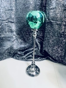 Świecznik Kielich- butelkowa zieleń 40 