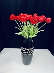 Tulipan silikonowy czerwony Premium 42