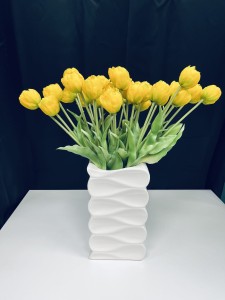 Tulipan silikonowy  żółty Premium 42 