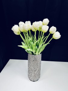 Tulipan silikonowy  biały Premium 42  