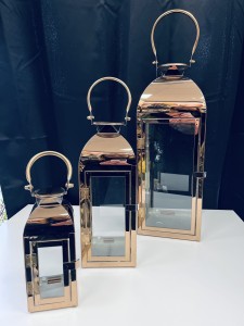 Zestaw lampionów miedzianych  3szt.  