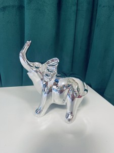Słoń lustrzany srebrny 13 
