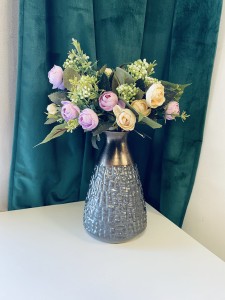 Wazon stalowo brązowy 20    