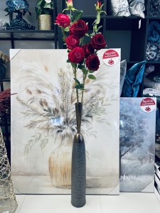 Wazon stalowo brązowy 80 