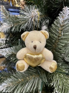 Zawieszka miś złoty 10