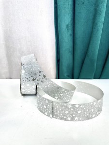 Wstążka srebrna gwiazdki  