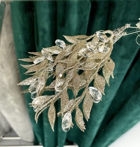 Zawieszka złota brokat kryształki 18 