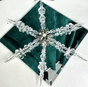 Zawieszka śnieżynka kryształ 25