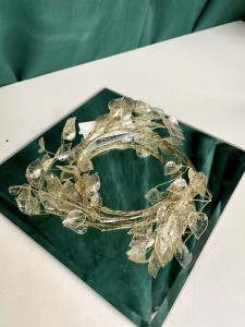 Wianek złoty listki 