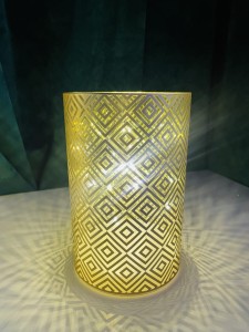 Lampion lustrzany złoty 15,5 