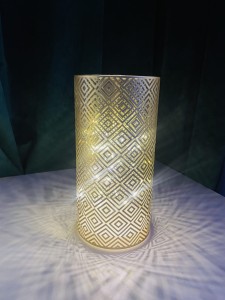 Lampion lustrzany złoty 20,5