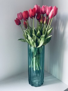 Wazon szklany turkus 30