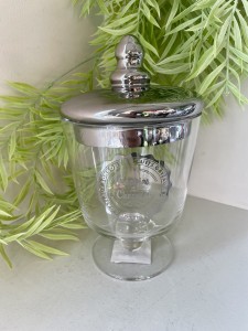 Pojemnik  Szklany srebrny  22 