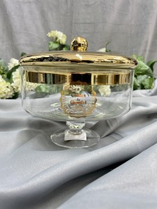 Pojemnik  Szklany złoty 20