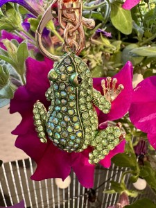 Brelok żaba zielona 6