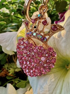 Brelok serduszko różowe  4,5 