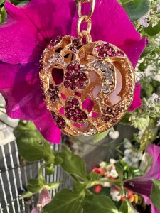 Brelok serduszko różowe 5