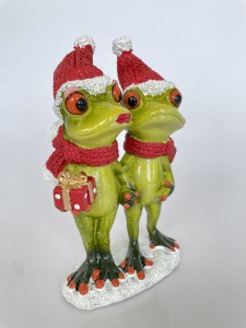 Żaby para z prezentem 18