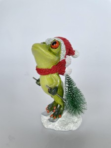 Żaba Św.Mikołaj Na nartach 14,5 