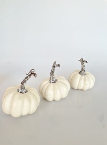 Zestaw trzech dyń beżowych   10 