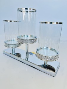 Świecznik srebrny    na 3 świece 26