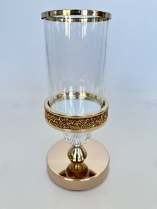 Świecznik  złoty   1 kula 27