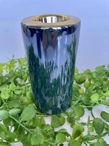 Świecznik tuba granatowy 15