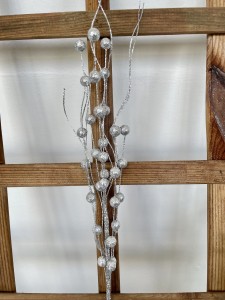 Gałązka Brokat-  srebrny 65