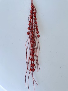 Gałązka Brokat-  czerwony 65 