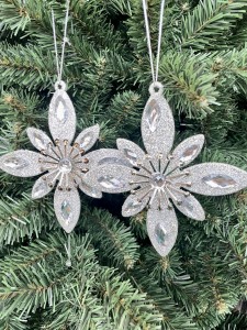 Zawieszka gwiazda srebrna kpl 2 szt