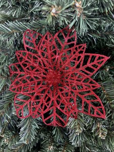 Gwiazda czerwona na klipsie kpl 2 szt