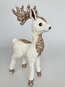 Renifer biało-złoty 30