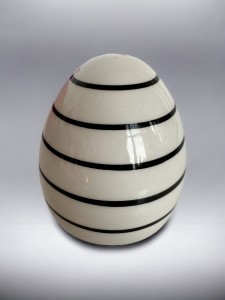 Jajko ceramiczne w paski 8