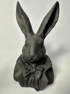 Popiersie zająca czarne 28