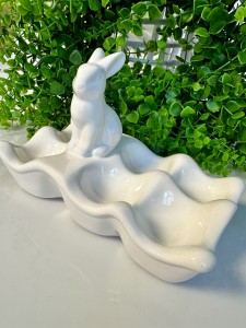 Zając ceramiczny patera 14