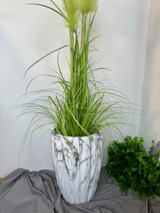 Donica biała marmur 51