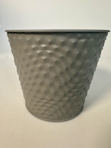 Donica metalowa szara 16