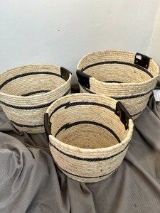 Zestaw koszy plecionych  nr 2