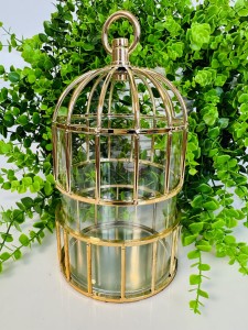 Lampion klatka złota  25  