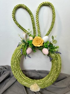 Wianek dekoracyjny  zając zielony  38 