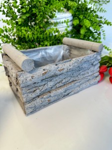 Rynienka drewniana szara  12 