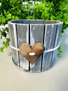 Osłonka szara  z serduszkiem 10 