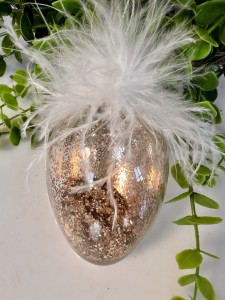 Jajko szklane zlote   do zawieszenia 10 