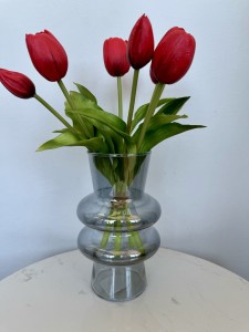 Wazon szklany  antracyt  20