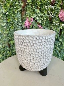 Osłonka ceramiczna  biała na nogach 19