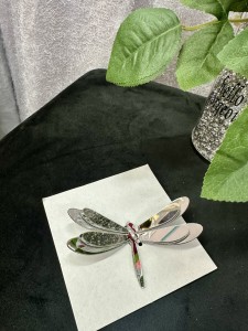 Zawieszka ważka srebrna 5szt