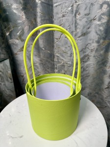 Zestaw 3 pudełek/koszyczków  limonka 30