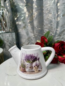 Osłonka ceramiczna konewka lawenda 10