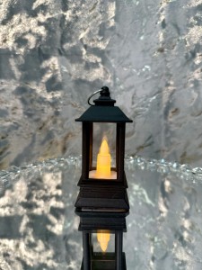 Lampion czarny LED 9